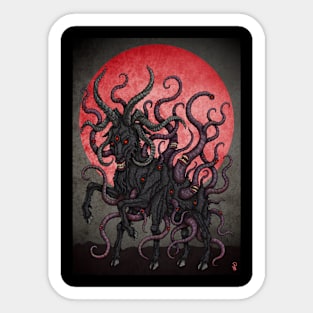 Black Goat Red Moon - Azhmodai 23 Sticker